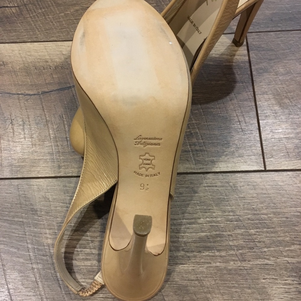 Butter Slingback Heels - Picture 3 of 4